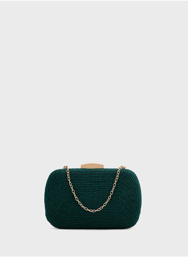 Rope Detail Clutch Bag