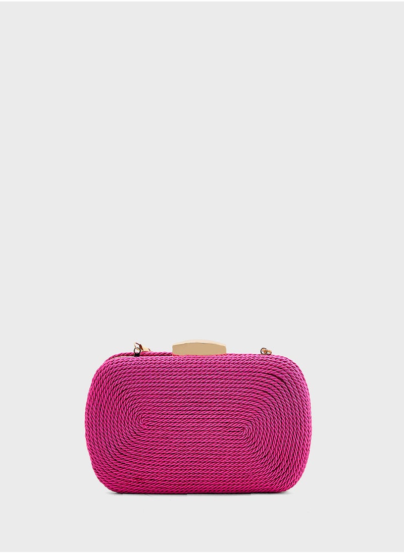 Rope Detail Clutch Bag