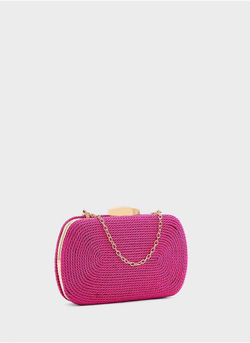 Rope Detail Clutch Bag