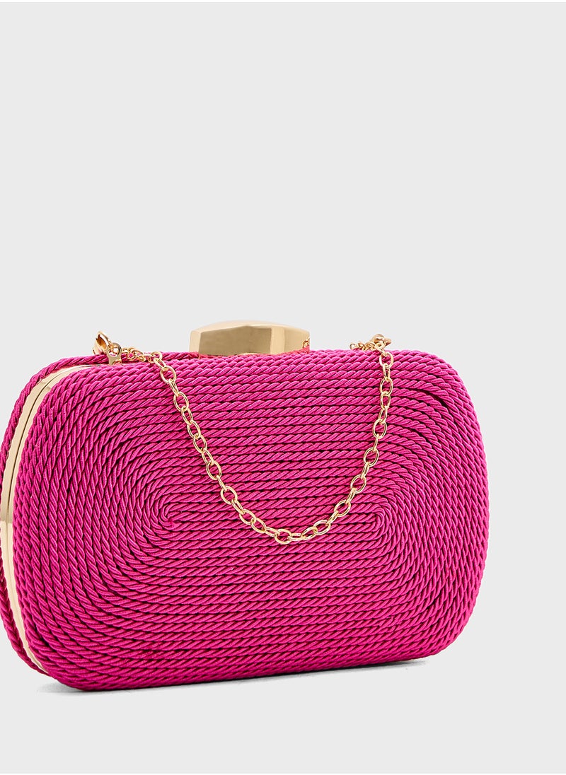 Rope Detail Clutch Bag
