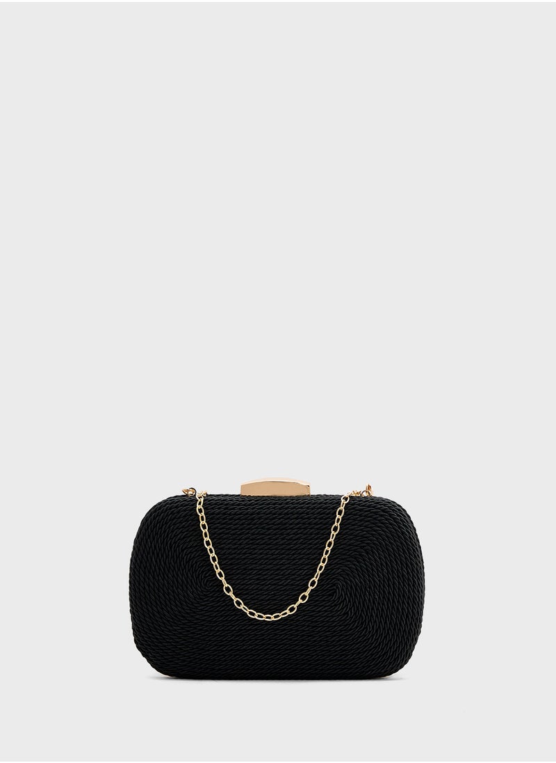 Rope Detail Clutch Bag