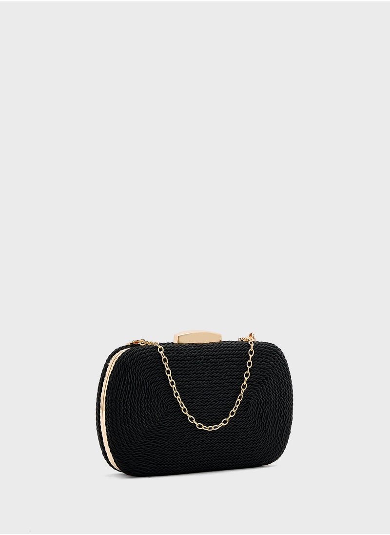 Rope Detail Clutch Bag