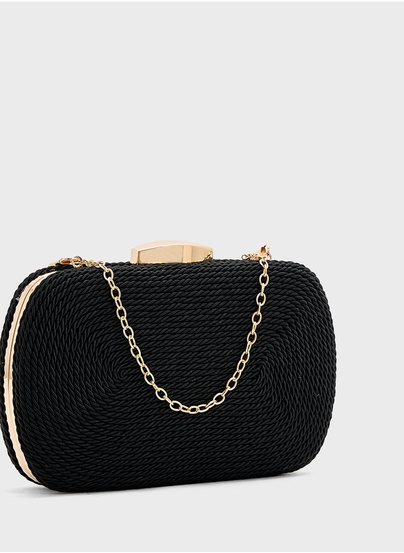 Rope Detail Clutch Bag