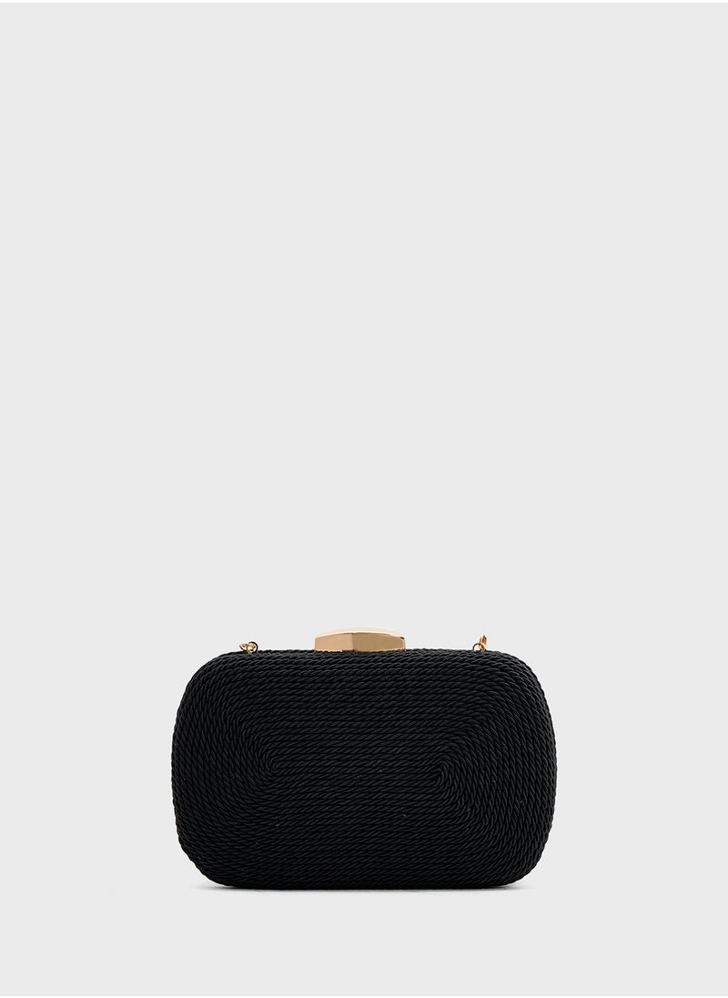 Rope Detail Clutch Bag