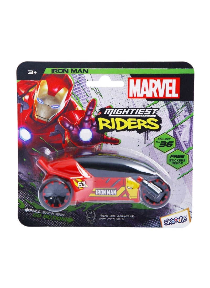 Marvel Pullback Mightiest Rider Iron Man