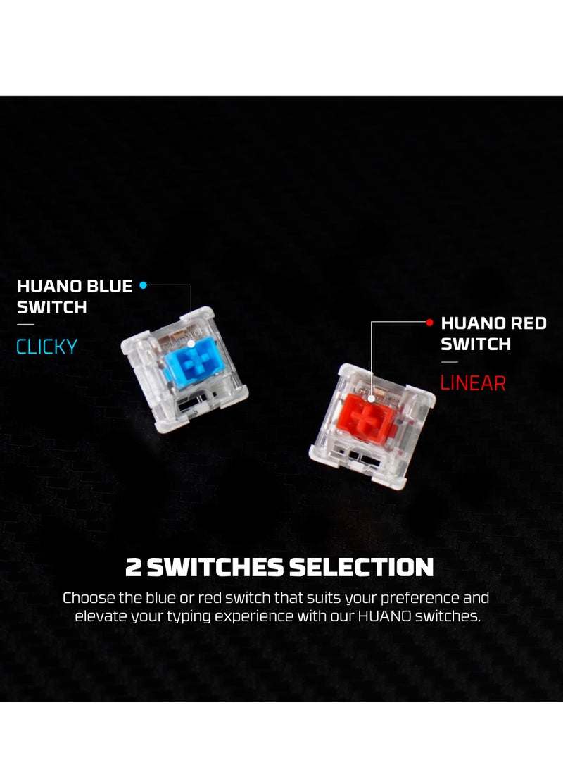 Wireless Mechanical Gaming Keyboard Red Switch 79 Keys - Triple Mode (BT/2.4GHz/USB-C),  RGB 20 Effects Backlit Membrane Gaming Keyboard, 450H Battery, 4000mAh - for PC/Mac, Gaming & Office