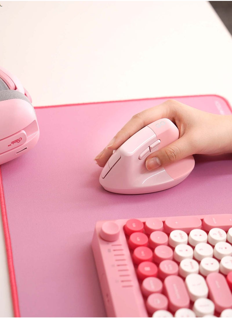 Wireless Gaming Mouse  - Bluetooth 5.1 & 2.4G Dual Mode Long-Lasting, 500mAh Rechargeable, 57° Ergonomic Design, 1600 DPI, 7 Buttons for for Laptops Laptops Tablets Etc,