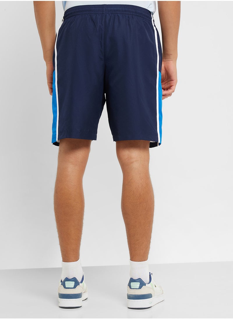 Drawstring Colorblock Shorts