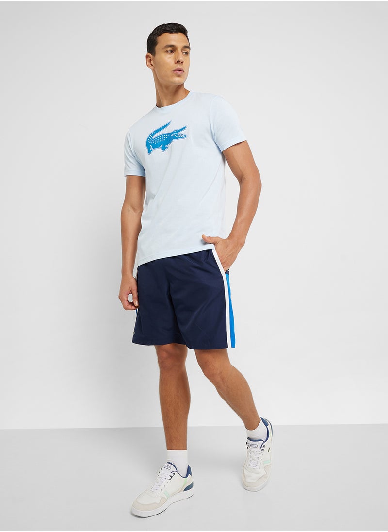 Drawstring Colorblock Shorts