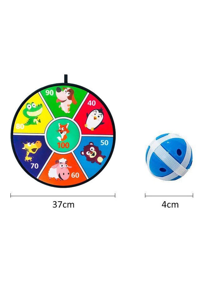 Throwing Target Game With 8 Balls 37x37x1cm