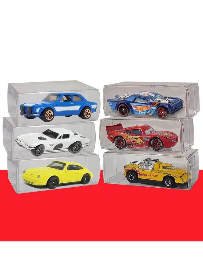 Display Case Protector Compatible For Hot Wheels 1/64 Loose Die Cast Standard Sized Cars 0.45Mm Pet Protector With Flaps On Both Ends For Your Pristine And Protected Toy Vehicle Pack Of 50