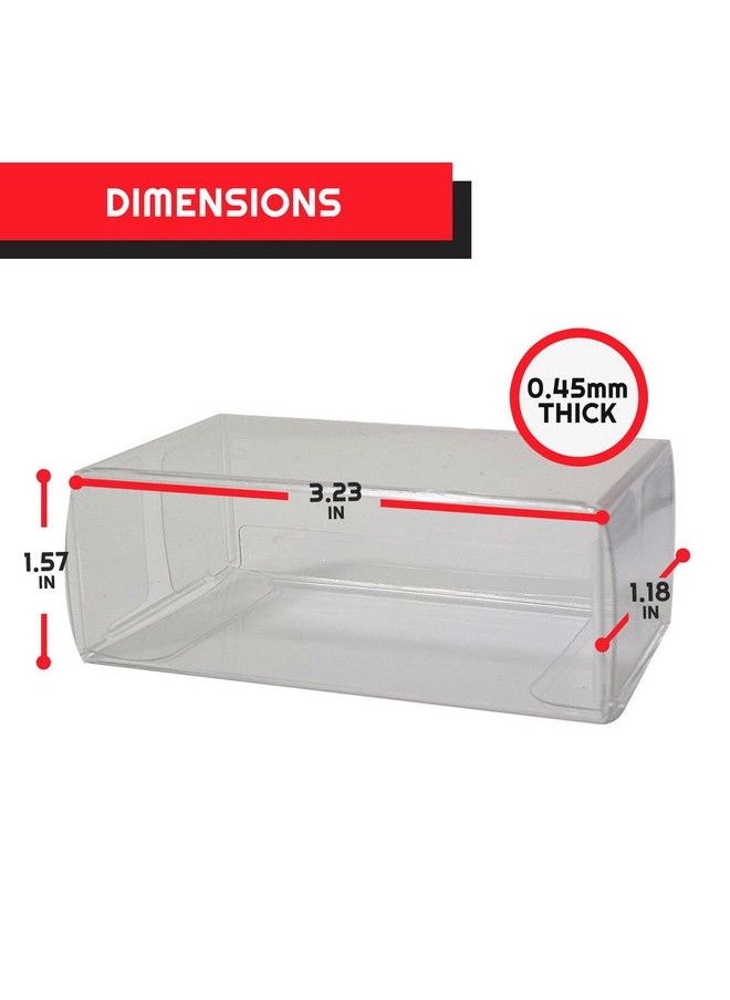 Display Case Protector Compatible For Hot Wheels 1/64 Loose Die Cast Standard Sized Cars 0.45Mm Pet Protector With Flaps On Both Ends For Your Pristine And Protected Toy Vehicle Pack Of 50