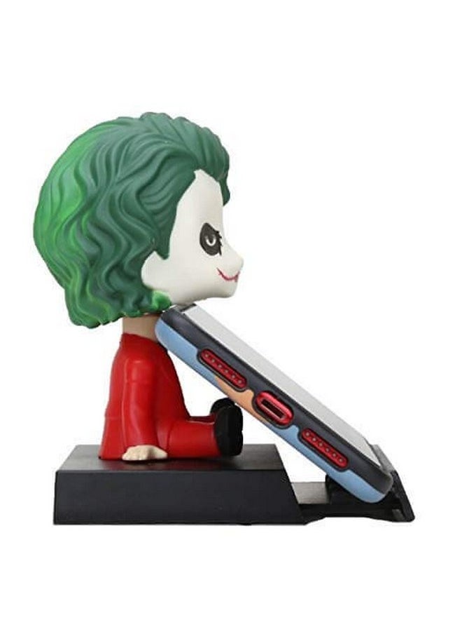 Awestuffs Phone Holder Bobblehead Action Figure for Car Dashboard, Office Desk & Study Table (Pack of 1) (Joker Serious)