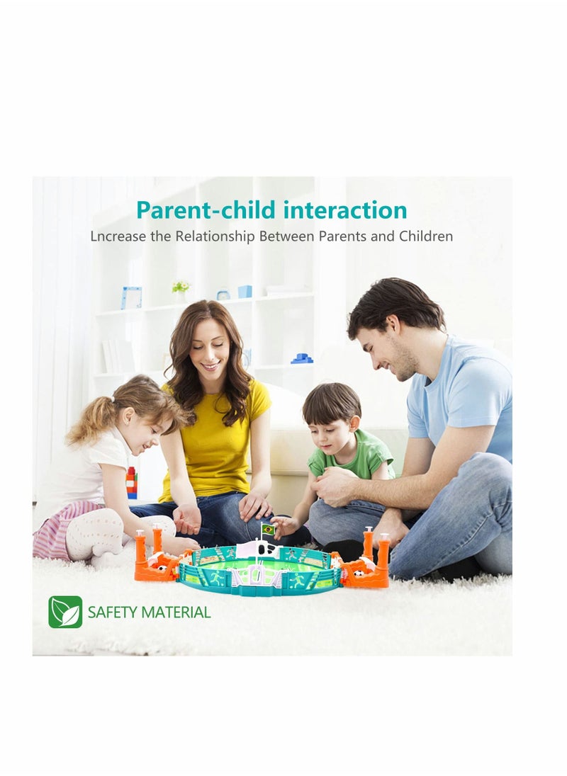 Mini Table Soccer Game Table Top Football Game Mini Tabletop Football Mini Tabletop Soccer Game Desktop Interactive Soccer Game Toy for Kids Adults Birthday Party World Cup Gift