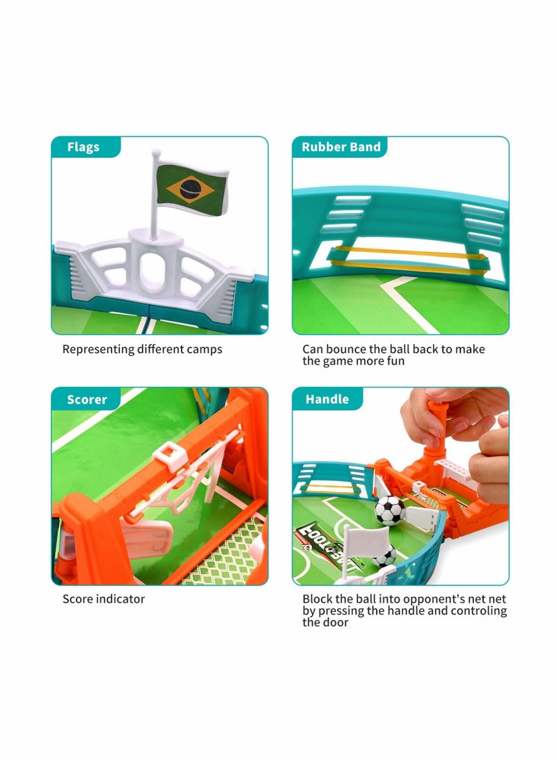 Mini Table Soccer Game Table Top Football Game Mini Tabletop Football Mini Tabletop Soccer Game Desktop Interactive Soccer Game Toy for Kids Adults Birthday Party World Cup Gift