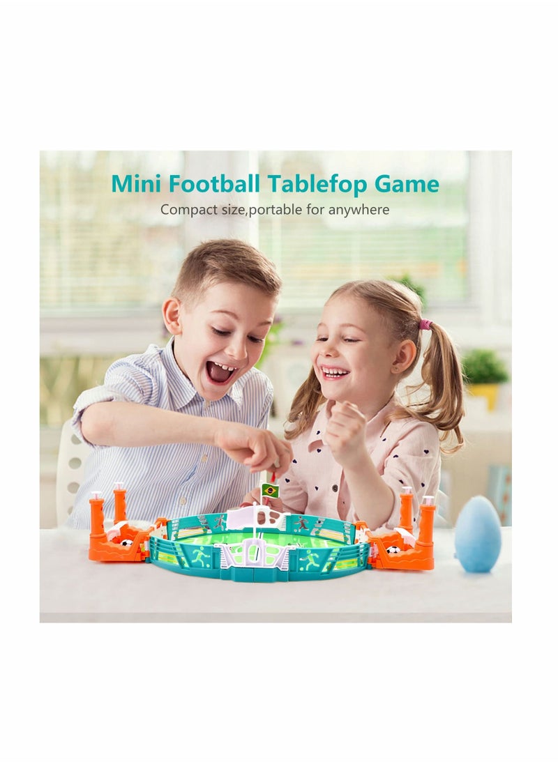 Mini Table Soccer Game Table Top Football Game Mini Tabletop Football Mini Tabletop Soccer Game Desktop Interactive Soccer Game Toy for Kids Adults Birthday Party World Cup Gift