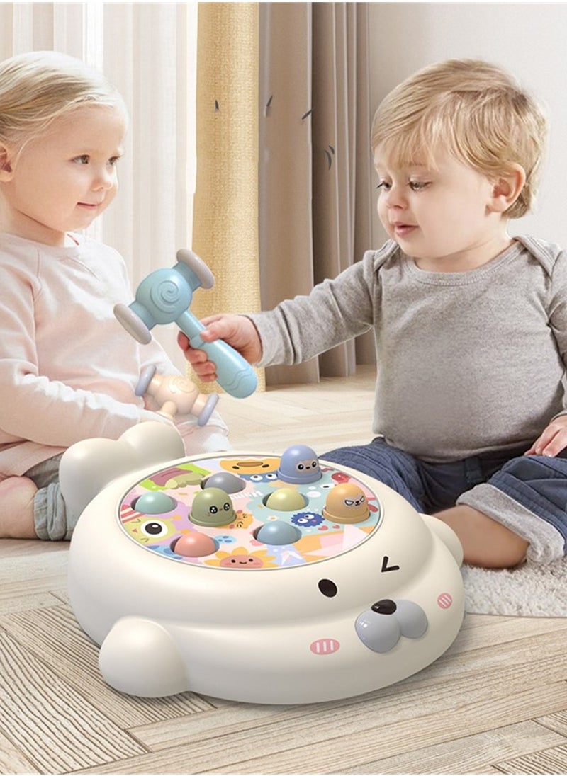 Gopher toy early education educational children's desktop parent-child interactive light music percussion toy