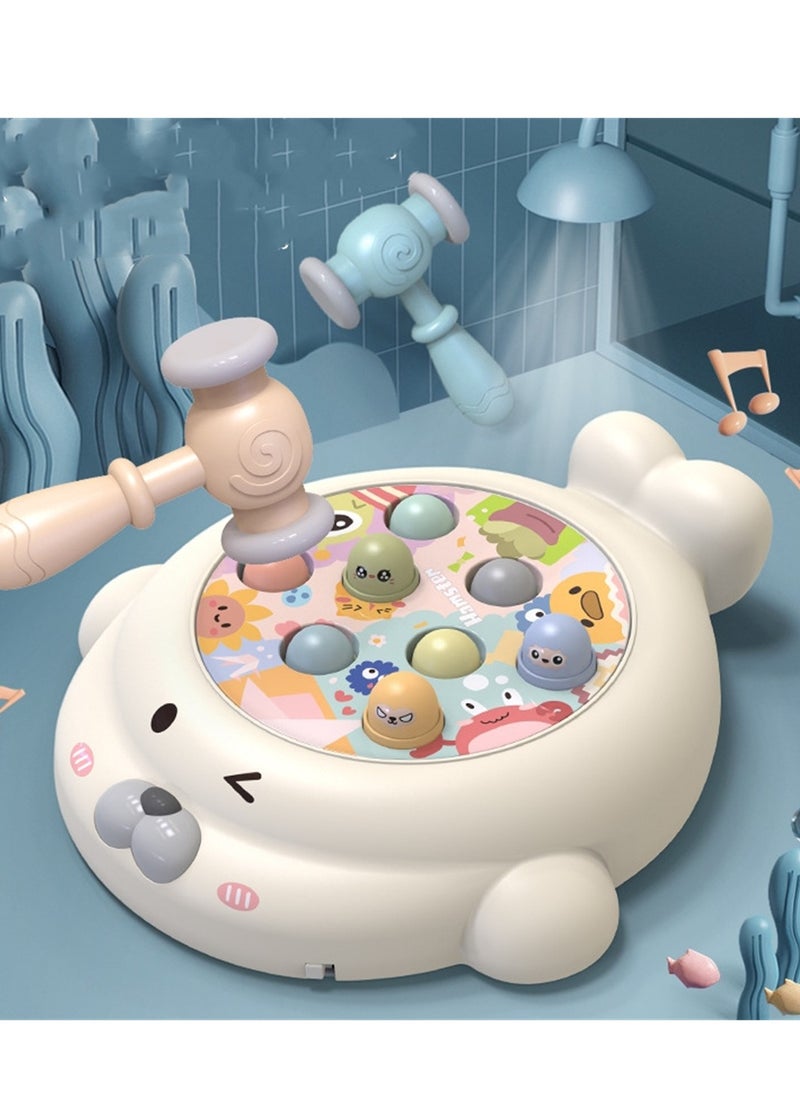 Gopher toy early education educational children's desktop parent-child interactive light music percussion toy