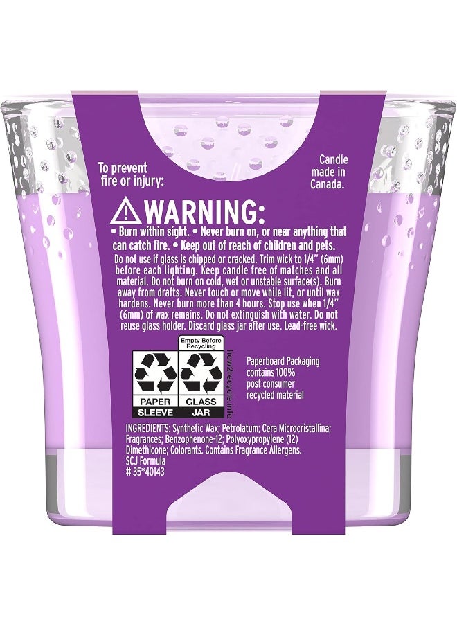 Glade Candle Jar, Air Freshener, Happy-Go-Lilac, 3.4 oz