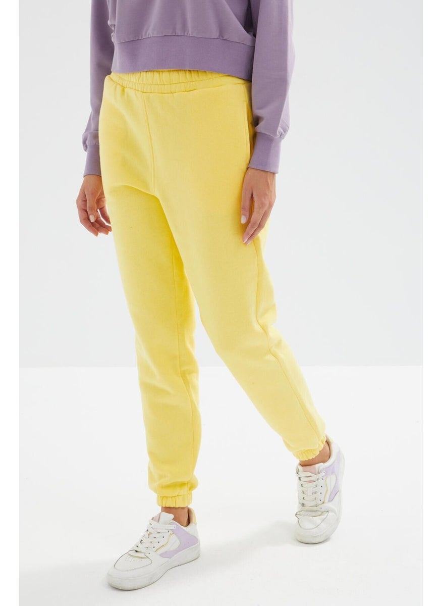 Lemon High Waist Comfortable Form Basic Jogger Women's Tracksuit Bottom - 94624