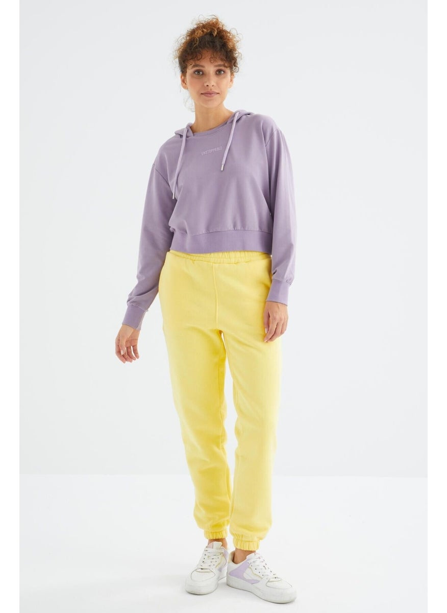 Lemon High Waist Comfortable Form Basic Jogger Women's Tracksuit Bottom - 94624