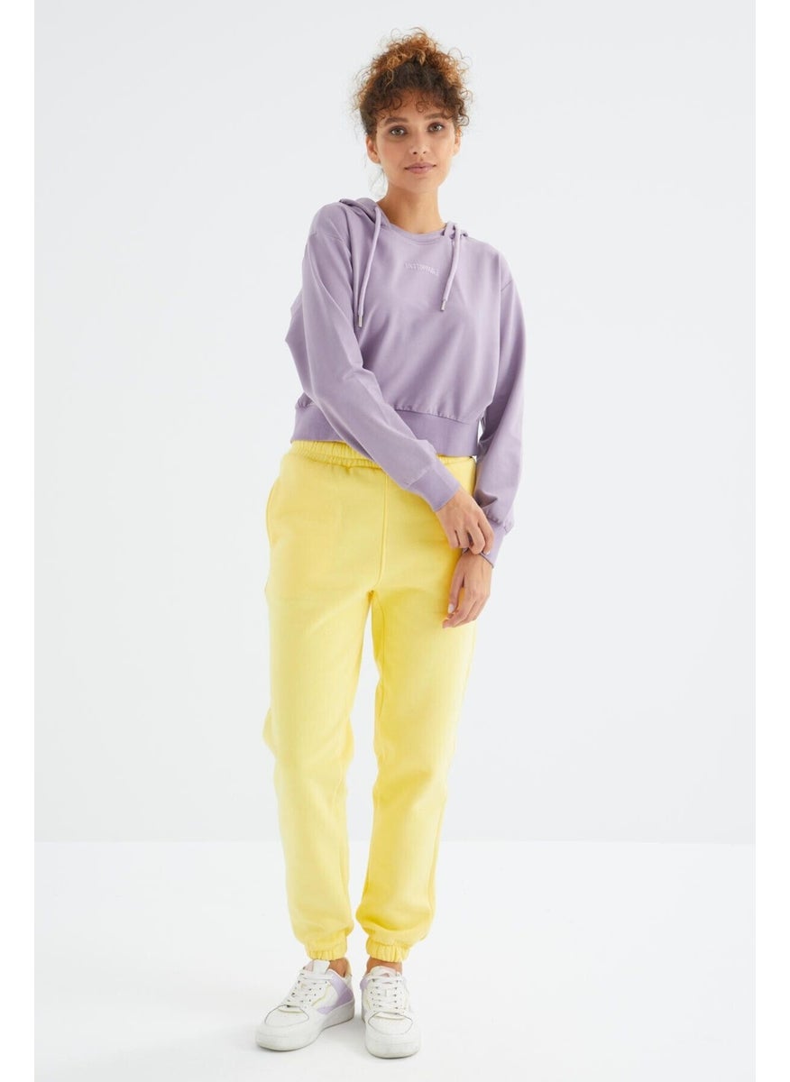 Lemon High Waist Comfortable Form Basic Jogger Women's Tracksuit Bottom - 94624