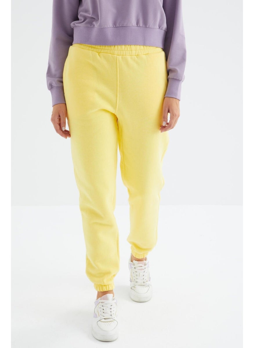 Lemon High Waist Comfortable Form Basic Jogger Women's Tracksuit Bottom - 94624