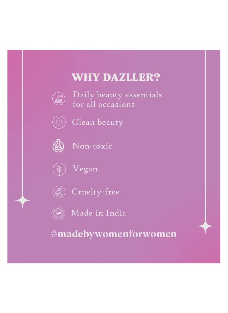 Dazller Liquid Eyeliner Waterproof, 9.5ml, Black, Smudge-proof, Matte, One stroke application, Long-lasting, Deeply pigmented, Lightweight, Quick-drying
