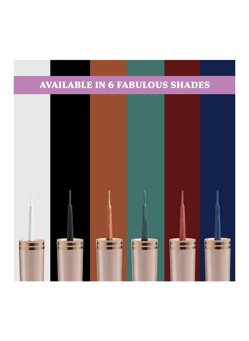 Dazller Liquid Eyeliner Waterproof, 9.5ml, Black, Smudge-proof, Matte, One stroke application, Long-lasting, Deeply pigmented, Lightweight, Quick-drying