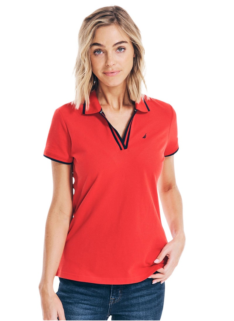Basic Regular Fit Premium Cotton Logo Polo Shirt