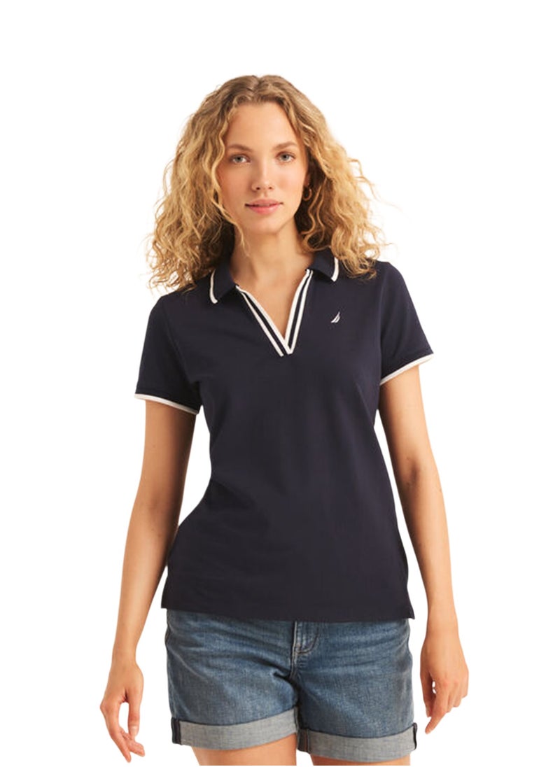 Basic Regular Fit Premium Cotton Logo Polo Shirt