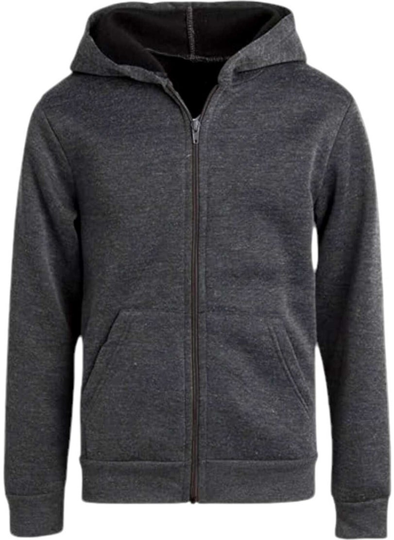 Kids Cotton Hooded Zippered Sweatshirt 2 Piece Set