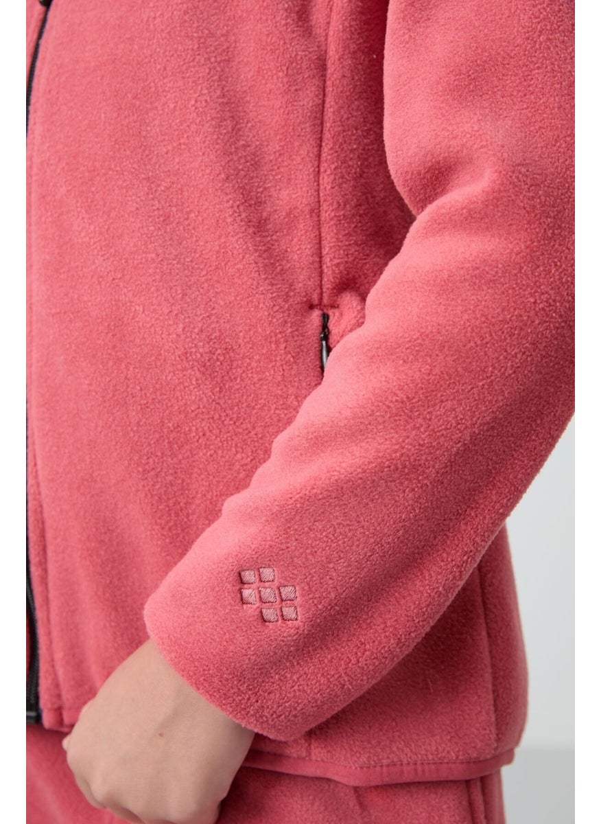 Wild Rose Thick Soft Texture Standard Fit Embroidered Polar Fleece Girls Sweatshirt - 75154