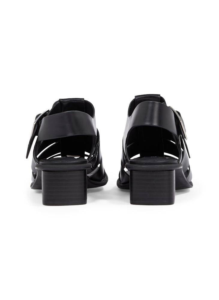 HEELED SANDALS WITH BUCKLE