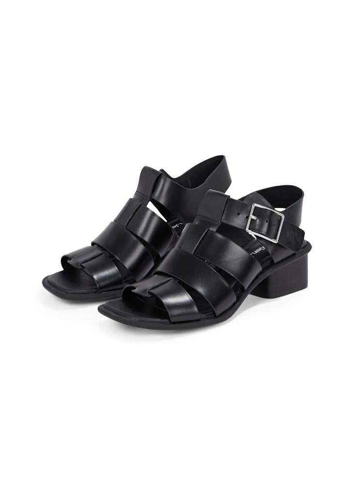 HEELED SANDALS WITH BUCKLE
