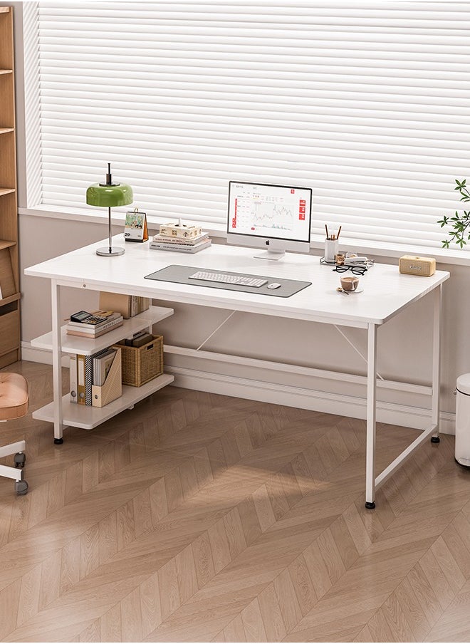 130cm Gaming Desk,Simple Computer Desk,Office Table with Storage,Study Desk for Home Office Desk