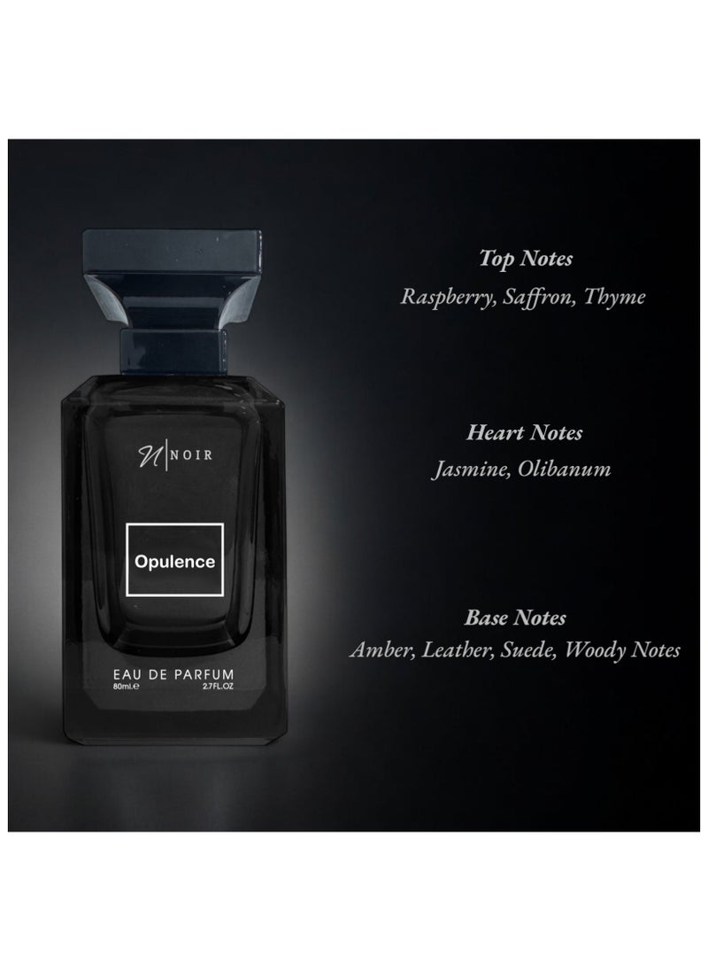 Opulence (Woody Leather), Eau De Parfum for Men, Amber, Leather, Suede, 80ml