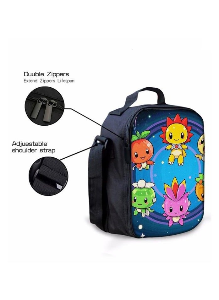 Cartoon three-piece schoolbag with zipper - 530