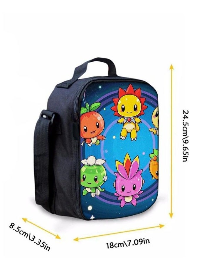 Cartoon three-piece schoolbag with zipper - 530