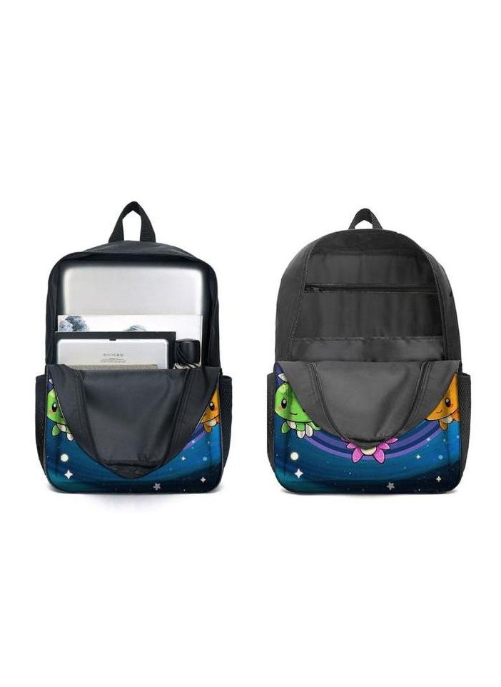 Cartoon three-piece schoolbag with zipper - 530