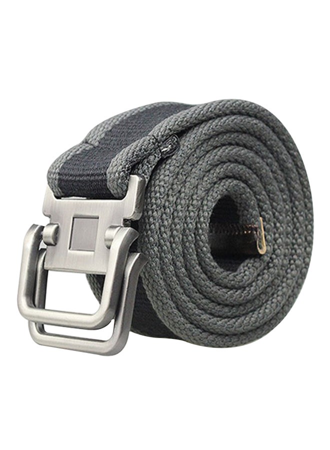 Double Ring Buckle Belt Grey