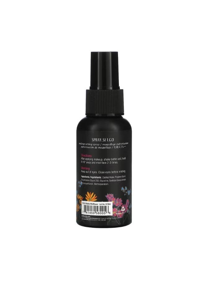 Matte Make Up Setting Spray SS101 Wildflowers 2 fl oz 60 ml