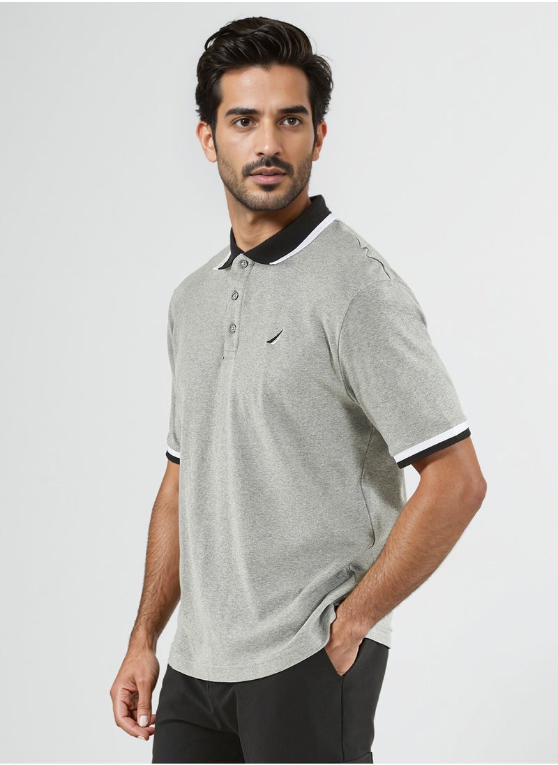 Basic Regular Fit Premium Cotton Logo Polo Shirt