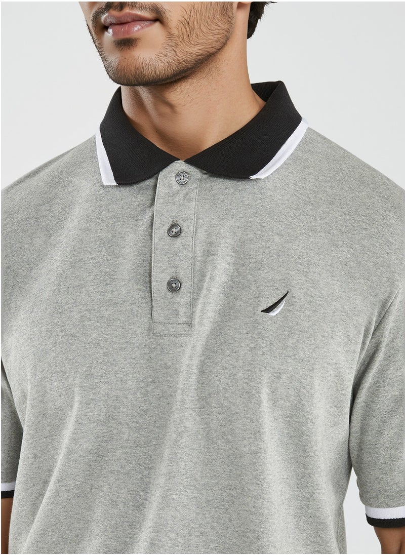 Basic Regular Fit Premium Cotton Logo Polo Shirt