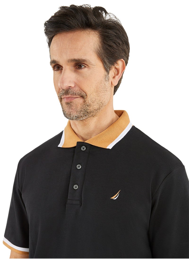 Basic Regular Fit Premium Cotton Logo Polo Shirt