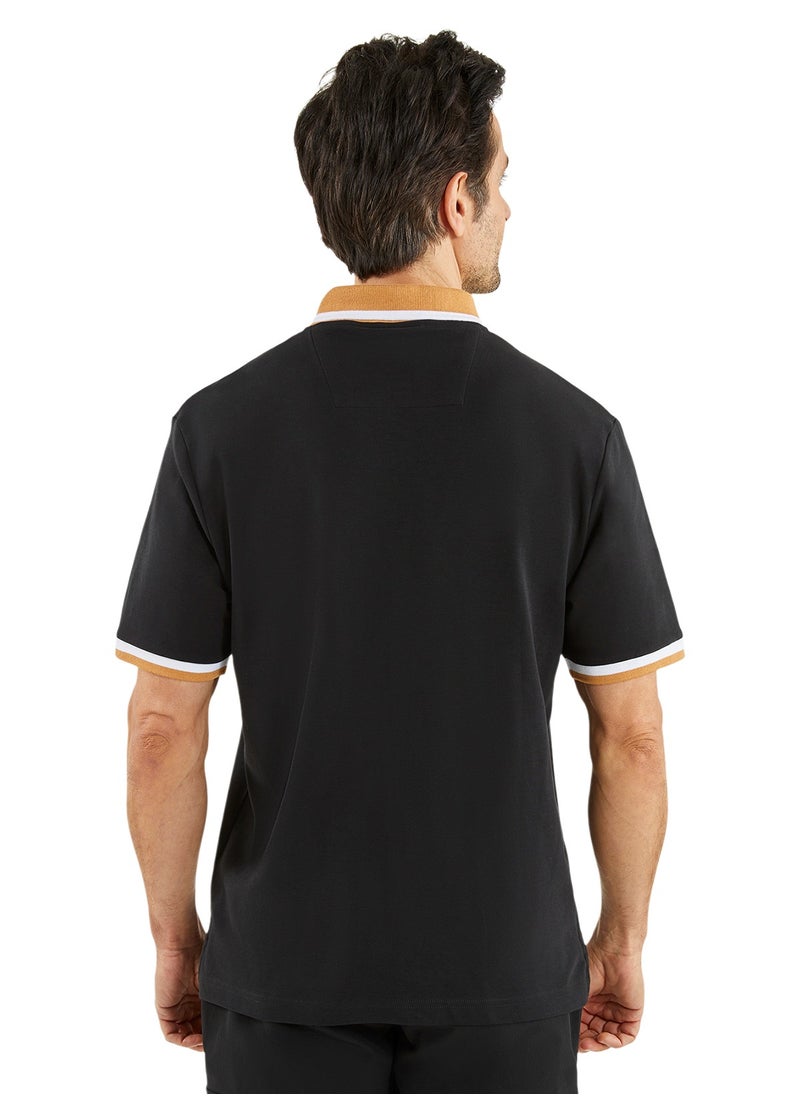 Basic Regular Fit Premium Cotton Logo Polo Shirt