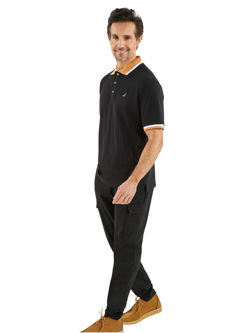 Basic Regular Fit Premium Cotton Logo Polo Shirt