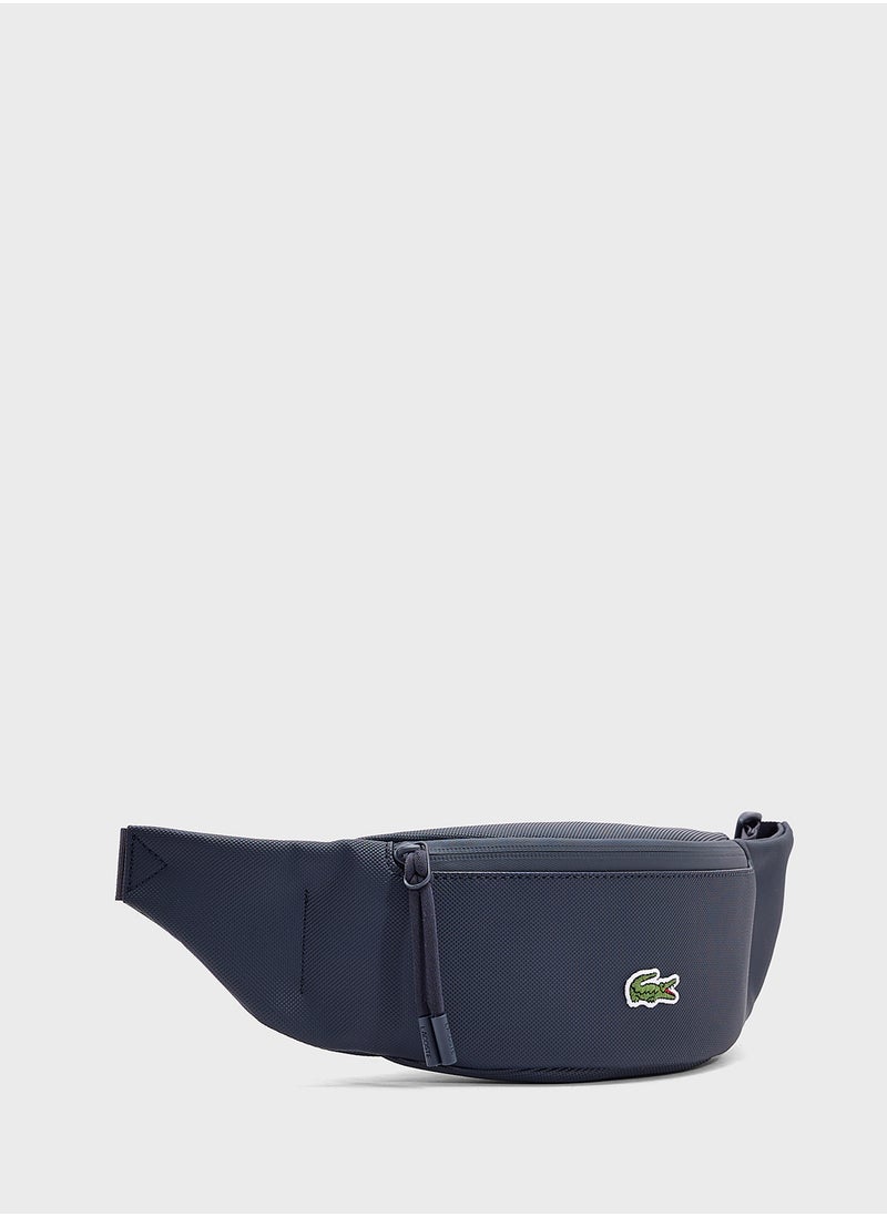 Logo Zip Over Crossbody