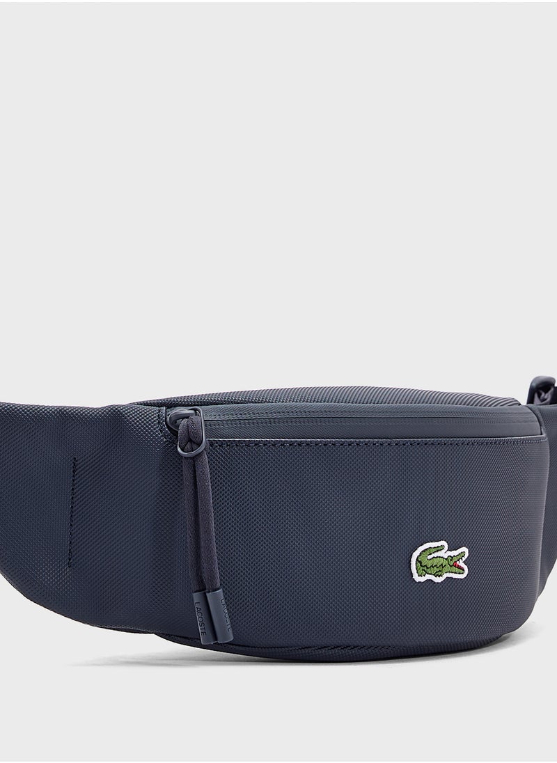 Logo Zip Over Crossbody