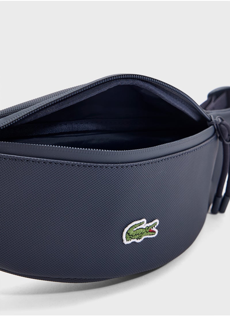 Logo Zip Over Crossbody